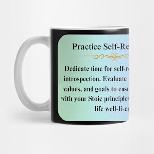 Stoic Practice Self Reflection Thoughts Mug